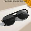 New Men's T-Bar Double Beam Square Sunglasses: Retro Fashion Trend with Metal Accents