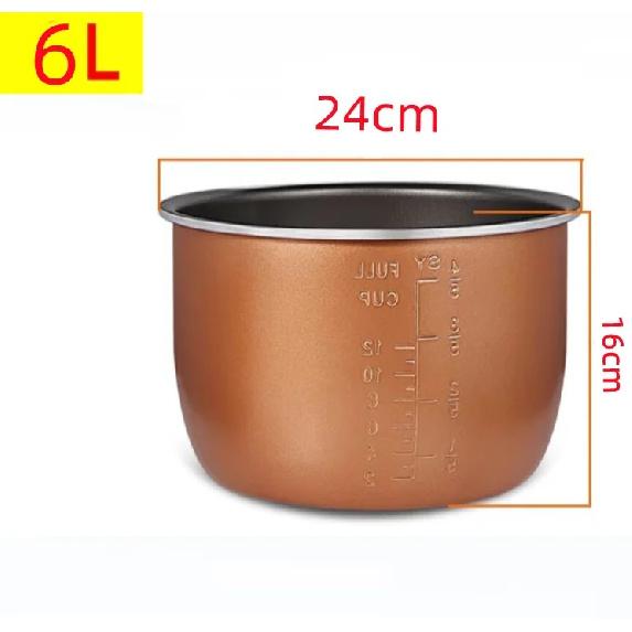 Universal Thickened Double Spray High Pressure Cooker Liner Rice Cooker Inner Bowl 2L/3L/4L/5L/6L Liter Non-stick Pot Liner
