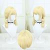 European American Magical Girl Small Round Beautiful Cosplay Wig Light Yellow Curly Hair Simulation Big Scalp Anime