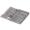 10ks 3,175x12mm CNC frézovací bity s kulovým koncem z tvrdokovu 2břitá spirálová fréza