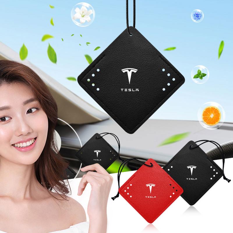 1Pcs Car Interior Pendant Aromatherapy Room Deodorant Sachet Car Goods For Tesla Model 3 Model S Model X Model Y Roadster Bonina Coil