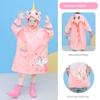 Kids Raincoat Girl Boys Kindergarten Baby Pink Cartoon Dinosaur Elementary School Students Poncho Girls for School