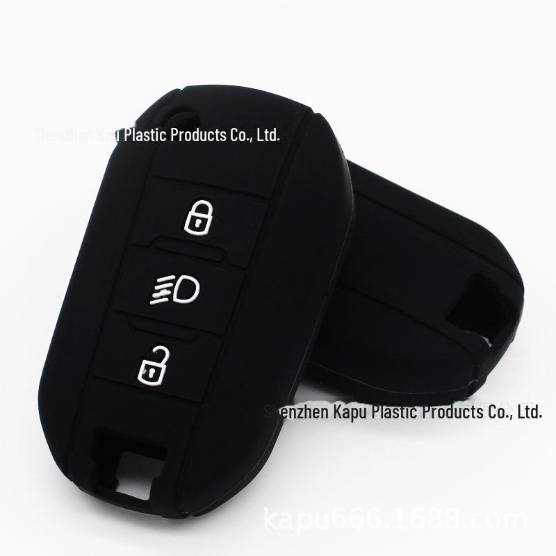 

Силиконовый чехол для ключа автомобиля Peugeot Citroen Elysee складной корпус ключа с кнопкой подсветки