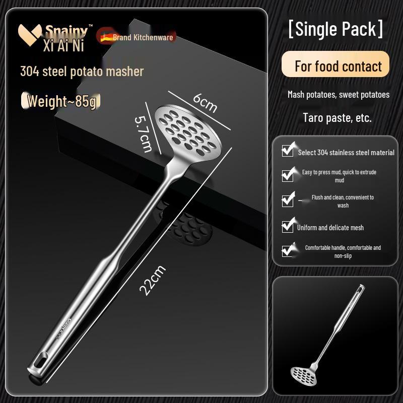 316 Stainless Steel Potato & Avocado Masher for Baby Food