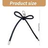Fashioanble Bowknot Keyring Keychain Alloy Bag Ornamen Versatile Phone Pendant Accessory for Various Occasion