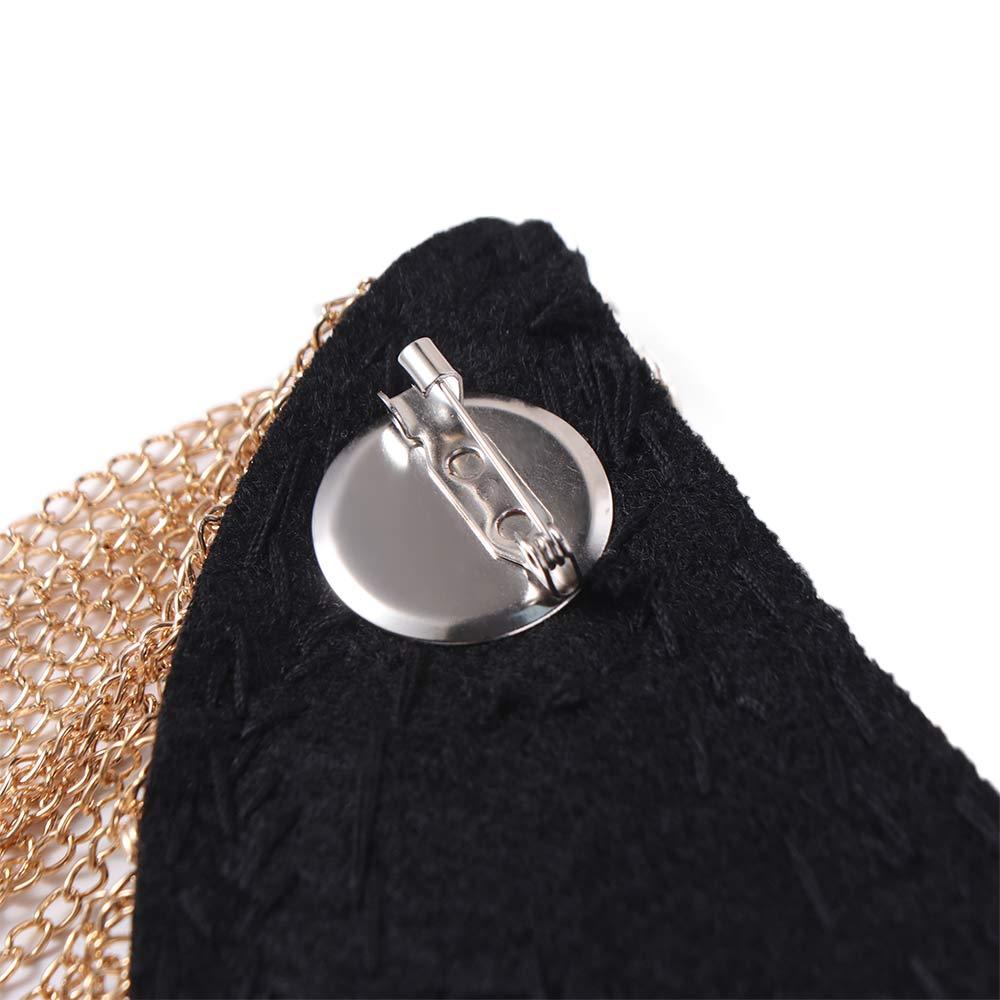 Pearls Pearls Tassel Epaulet Badge Shoulder Brooches Tassel Chain Shoulder Board  Stage performance