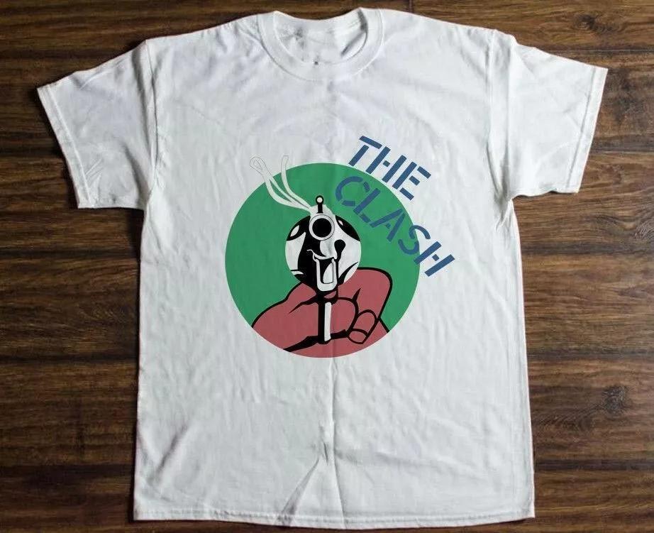 Vintage 1970s THE CLASH Concert Tour Punk Rock White Men S-234XL T-shirt Unisex T-Shirt XXXXL