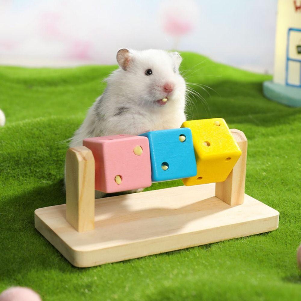Bite Resistant Pet Chew Blocks Funny Hamster Chew Cube Hamster Cube Toy  For Guinea Pig Rats Ferret