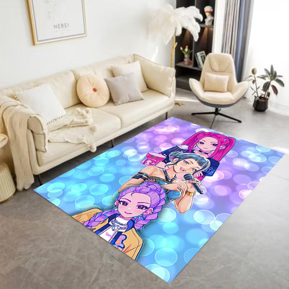 Futuristic Fashion Icons Area Rug Perfect for Hallway Outdoor Decorate room Entryway Antislip Carpet Decorate Offices