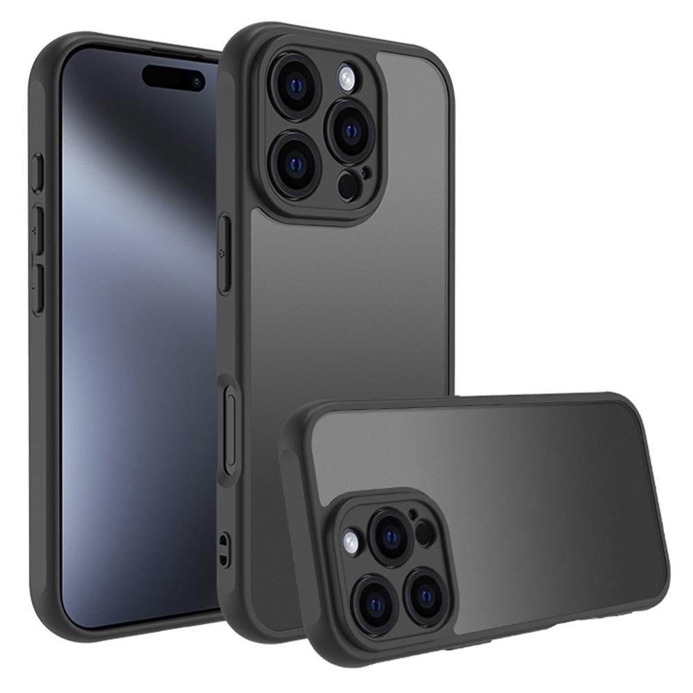 

For iPhone 16 Pro Max Case Skin Touch Matte PC+TPU Shockproof Phone Back Cover A