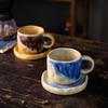 Vintage Ceramic Coffee Cup Afternoon Tea Cups Coarse Pottery Mug Oat Breakfast Cup Flower Tea Mug Water Cups Juice Mug Teacup