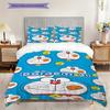 Doraemon Adventure Begins Threepiece Set 1 Duvet Cover 2 Pillowcase Without Core Bedding Set Soft And Comfortable Duvet Cover And Pillowcase