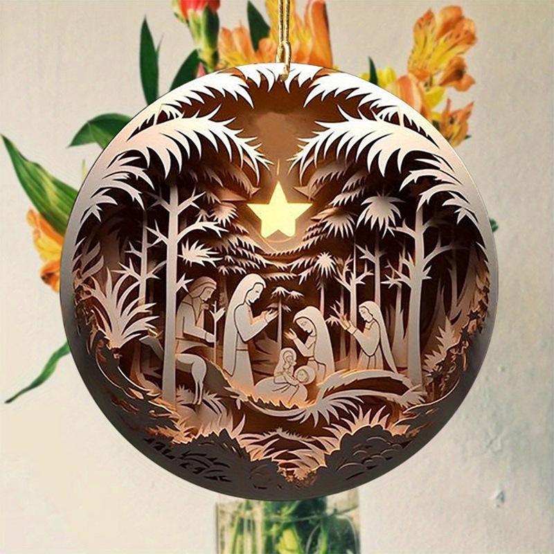 In-Stock Baptism & Easter Wall Decor Pendant for Baby Birth or Church Celebrations