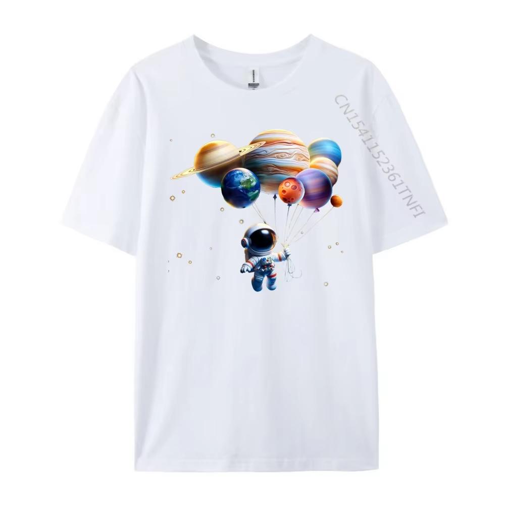 2025 Funny Astronaut Planets Gift Men Women Kids Astronomy Space Free Shippping Clothes Durable and Wear-resistant Band Tshirts