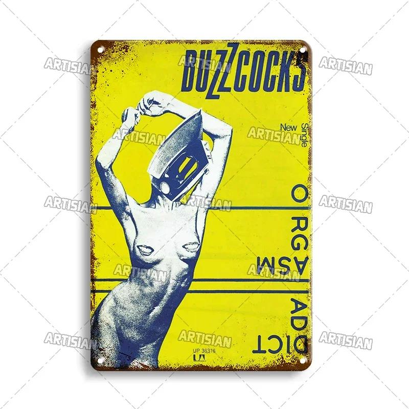 Postarzany Metalowy Plakat Muzyka Dekoracyjny Talerz Klasyczna Metalowa Tabliczka Rockowa Płyta Ścienna Bar Garaż Kawiarnia Ściana Dekor Przemysłowy Metalowe Znaki