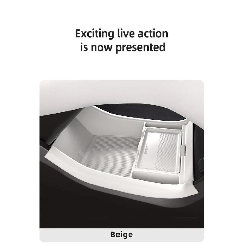 For Denza N9 Silicone Storage Box Center Console Under Layer Modification Special Car Interior Accessories Organizer