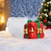 Christmas Gift Box Shape Silicone Candle Mould Baking Mold For Epoxy Resin Candle Soap Chocolate Holiday Decoration