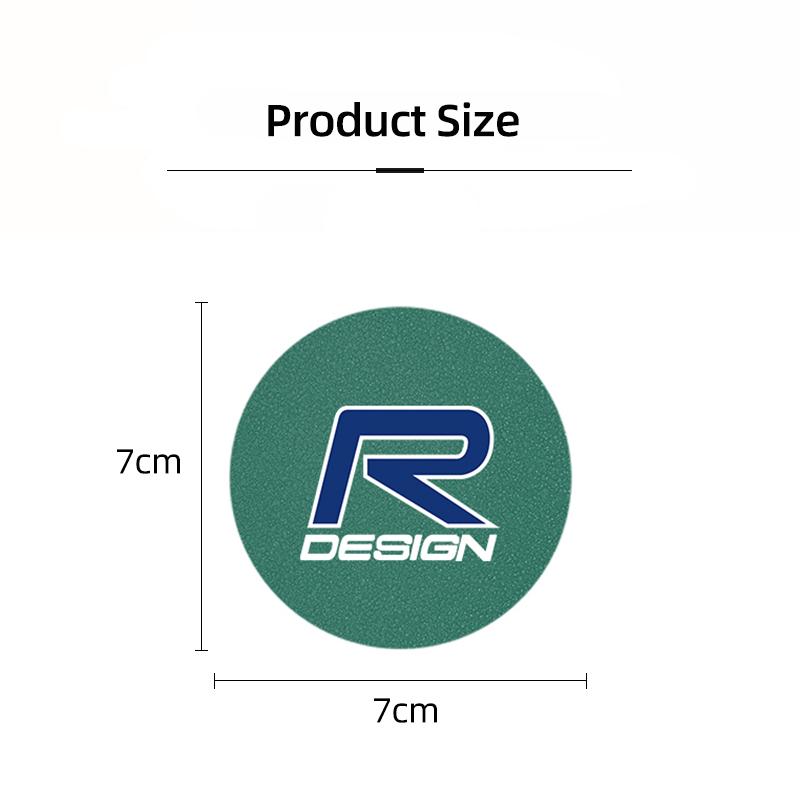 2Pcs Suede Car Coaster Mat Anti-slip Water Cup Pad For Volvo Rdesign XC90 V90 V60 XC60 XC40 V40 EC40 EX40 S60 S90 S80 V70 EX90