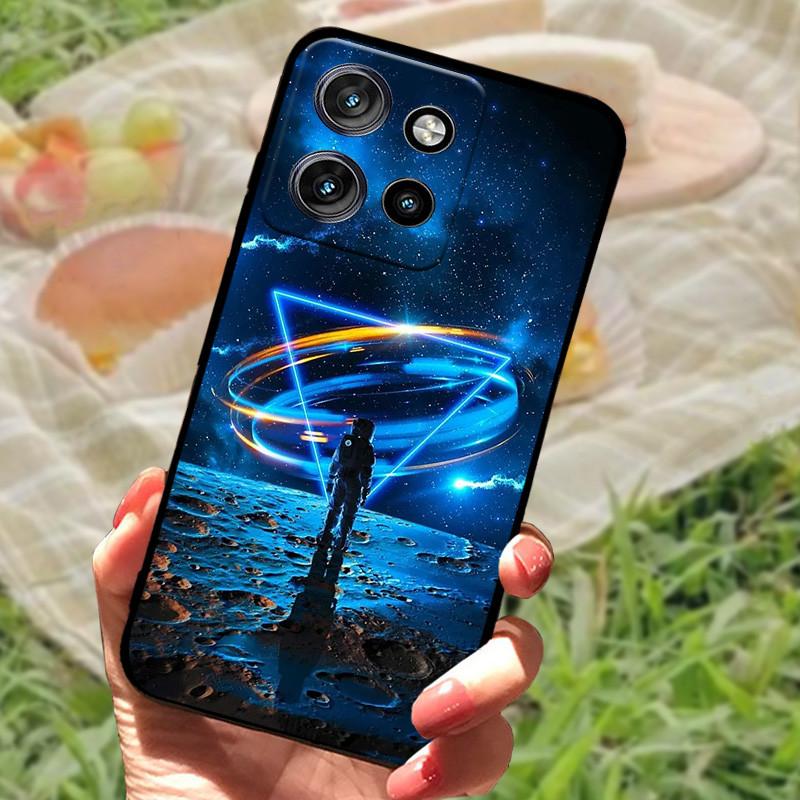 For Motorola Edge 50 Neo Case Edge50 For Moto Edge 50 Neo Phone Case Cover 50 Neo 6.4" Coque Black Silicone Soft Back Cover Case