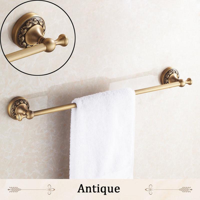 Towel Bars 60cm Single Rail Brass