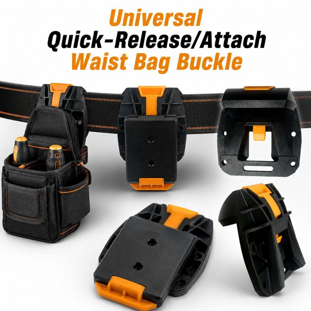 Sturdy ABS Tool Bag Belt Clip Buckle Quick-Release/Attach Tool Bag Fixing Clip All Tool Waist Bag