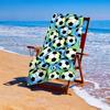 1 Piece Vibrant Football Print Pattern Beach Towel-Super Soft Quick-Dry Microfiber for Travel, Yoga, Camping, Swimming Machin