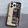 Personalized Cassette Tape Case For Iphone 15 16 Pro Max 11 12 13 14 Pro Max 7 8 Plus 13 XS XR Soft Clear Phone Case Funda