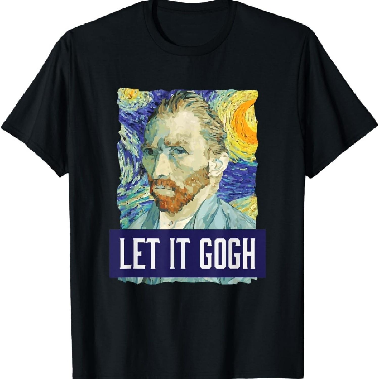 

Забавная футболка «Пусть Гогнет» Винсент Ван Гог Художник Футболка XXXXXL чёрный