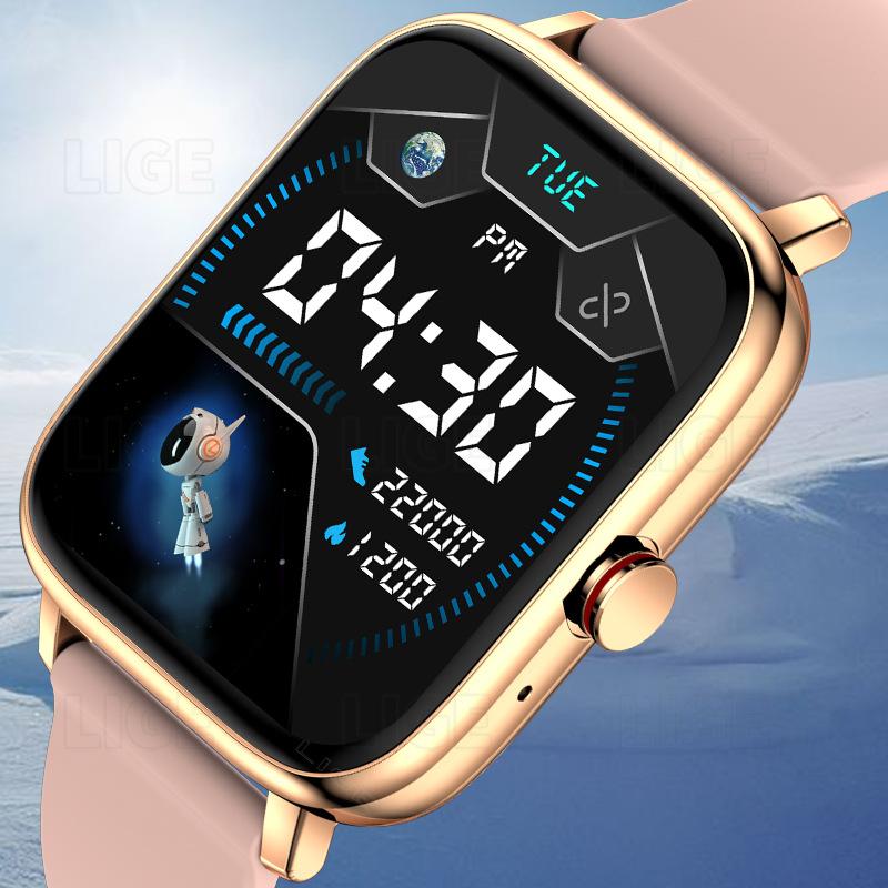 I13 Square Smart Watch with Heart Rate Sleep Monitor Bluetooth Call Message Reminder Fitness Health Tracker