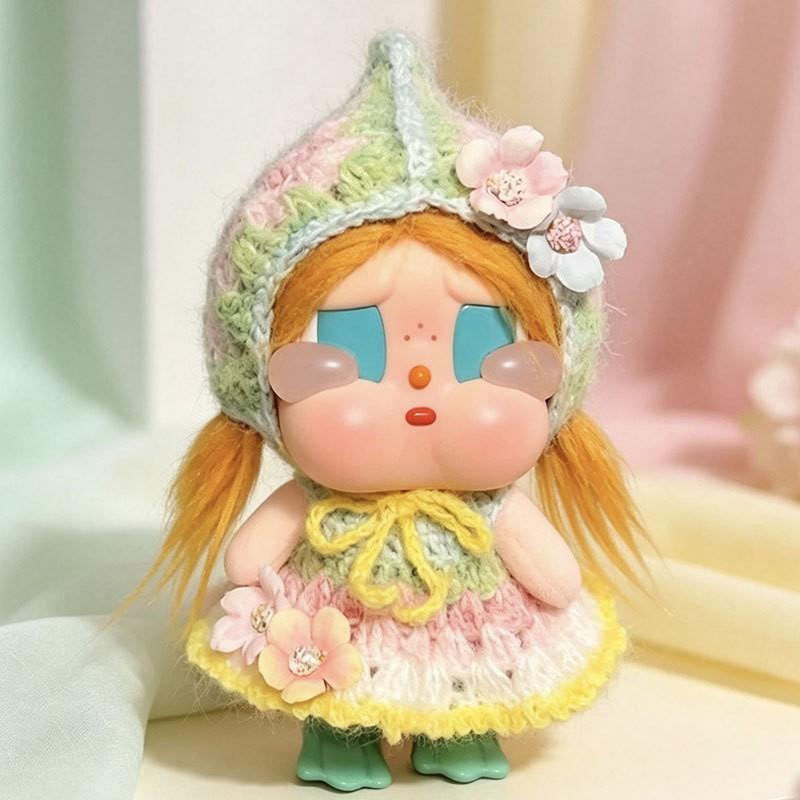 15cm Doll Clothes Set Knitted Vacation Dress With Headpiece Crybaby Style Dolls