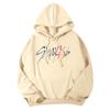 Sudadera con capucha informal, versátil y de moda para mujer, con parche de manga larga para uso diario.