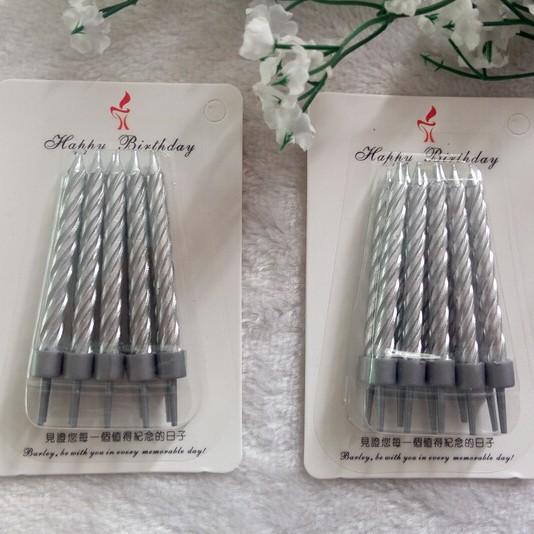 

Candle Golden Thread Pin Candle Cartoon Cake Decoration Spiral Birthday Candle