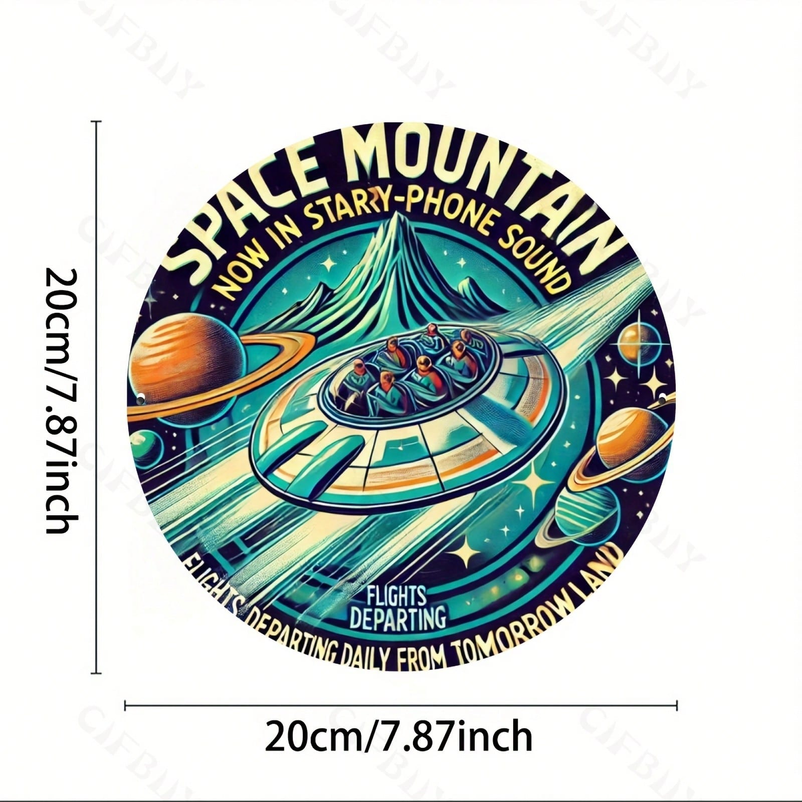 Vintage Round Aluminum Metal Sign Home Office Wall Art Decor Gift 20x20