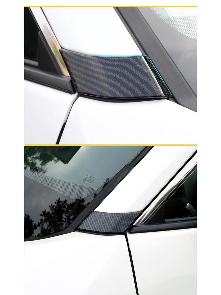 Carbon Fiber Texture Stickers for RAV4/Wildlander A-Pillar Modification