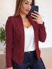 2026 Women's Solid Color Long-Sleeve Cardigan - Casual Autumn Jacket