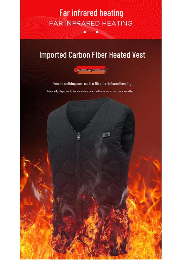 Men's Smart USB Heated Vest Jacket for Casual Wear