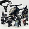 Military Ghost SWAT Building Blocks Set – Shield Soldier Mini Figures, DIY Tactical Police Action Toys for Kids