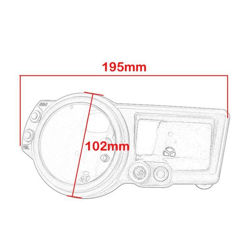 Classy-Motorcycle Speedometer Instrument Case Gauge Tachometer Housing Cover For GSXR600 GSXR750 K4 2004-2005