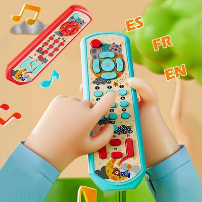 Hudební TV ovladač pro miminka Montessori raně vzdělávací hračky Multifunkční čísla Hračky pro učení angličtiny Dárek pro novorozence