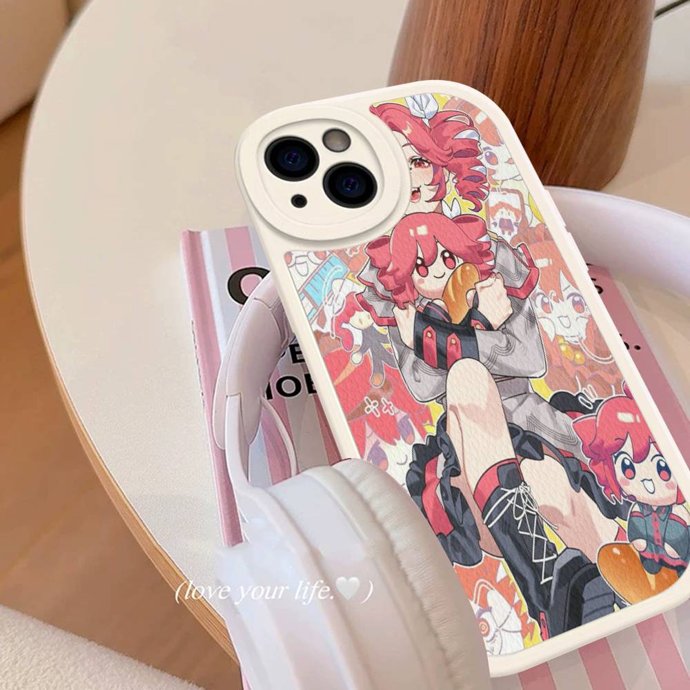 Popular Virtual Singer Kasane Teto Anime Phone Case Hard Leather For IPhone 16 15 14 13 12 Mini 11 14 Pro Max Xs X Xr 7 8 Plus