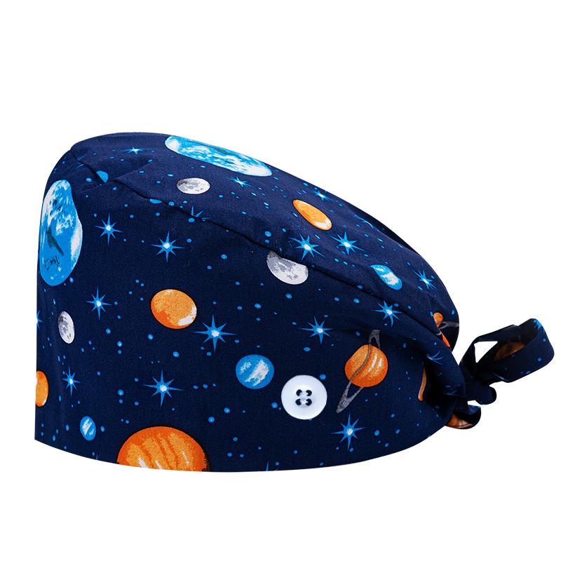 200 Kinds Adjustable Medical America National Pattern Cartoon Pet Hospital Heart Surgical Doctor Cap Surgeon Hat