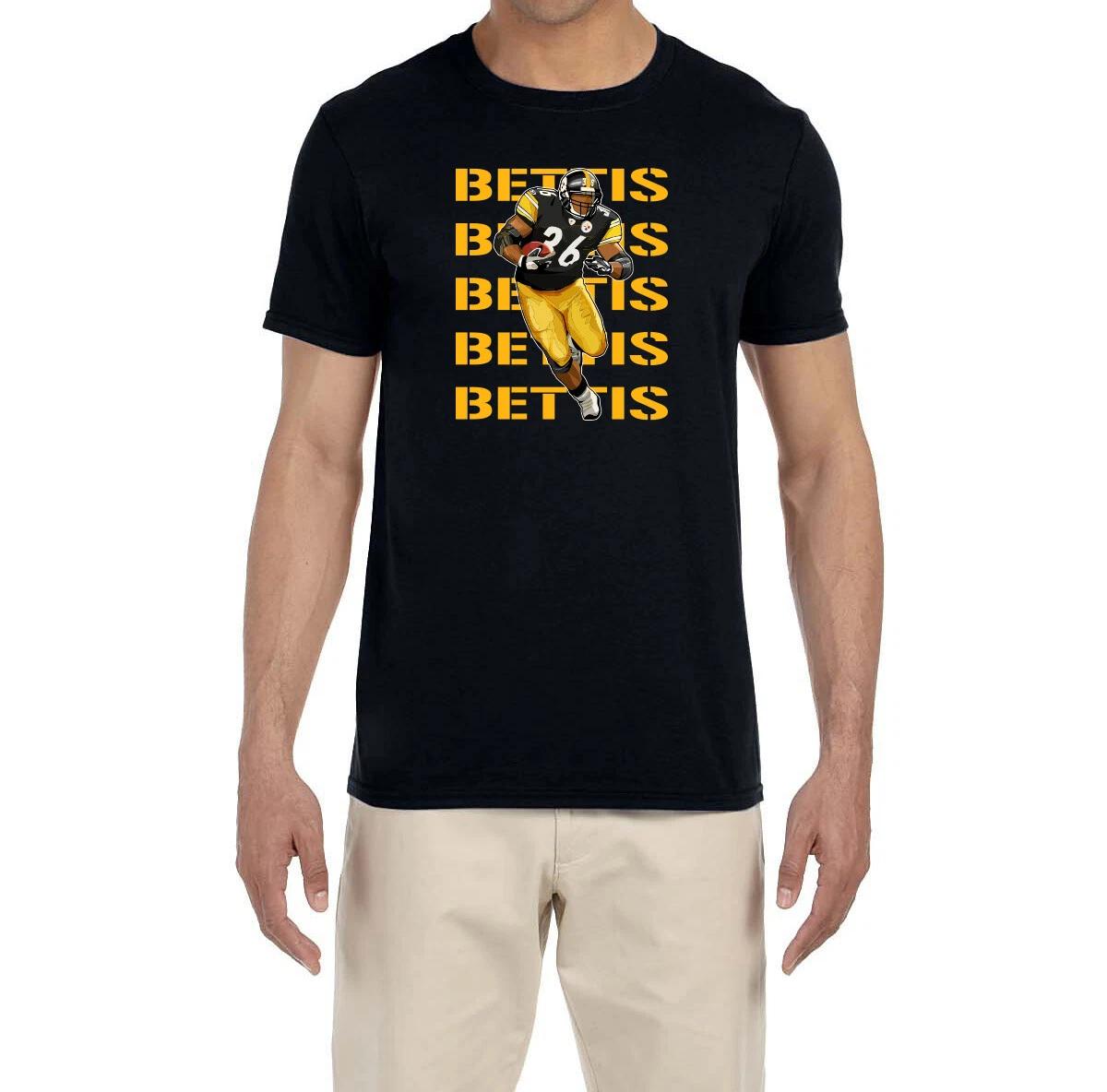 Pittsburgh Steelers Jerome Bettis Text Pic The Bus T-Shirt S