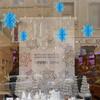 6 Pz/Confezione Filo da Appendere Fiocco di Neve Tridimensionale con Carta Intagliata per Natale Capodanno Festa Casa Caffè Vetrina Decorazioni