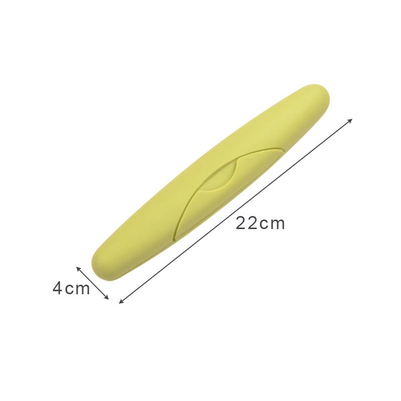 

Portable Toothbrush Storage Box Toothbrush Protective Cover Storage Container Saving Space Toothbrush Case зелёный