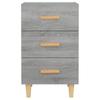 Nightstand Gray Sonoma 40 x 40 x 66 cm Engineered Wood