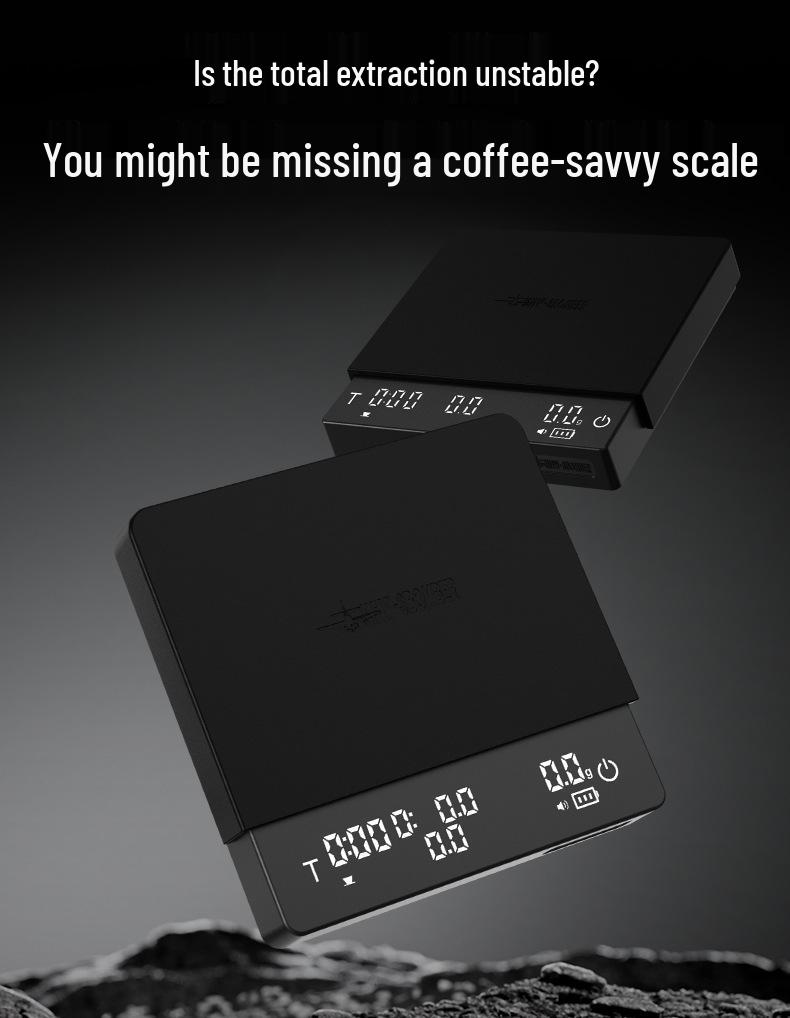 MHW-3BOMBER Little Cube 3.0 Pro Elektronische Pour-Over Kaffeewaage mit Timer