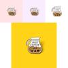 Make Stylish Coffee Letter Brooch Fun And Quirky Geometric Style Pin Everyone For