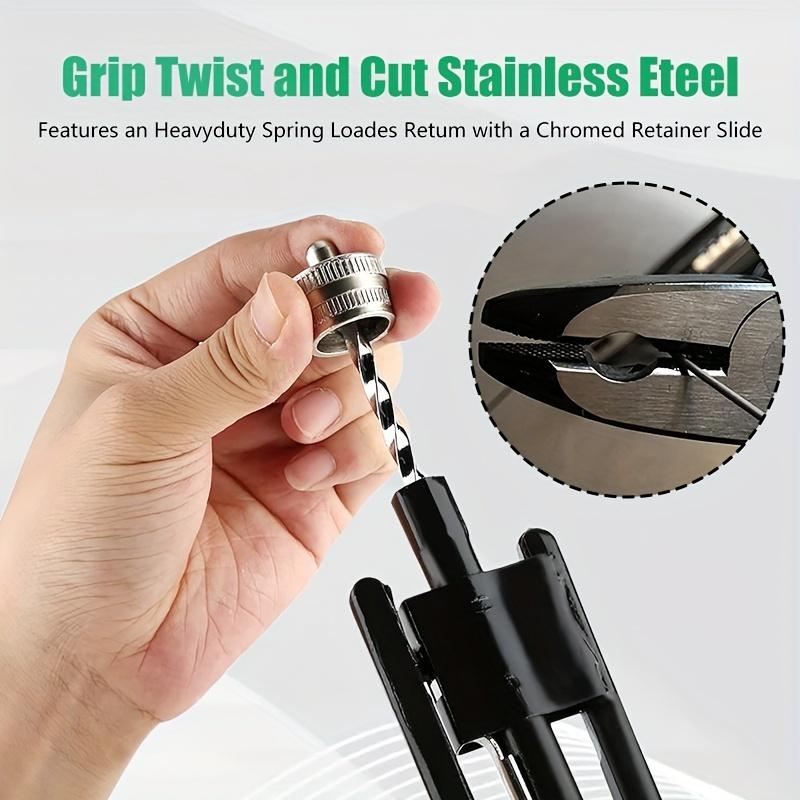 The 15.24 Cm/22.86 Cm Wire Twisting Pliers, High-carbon Steel Twist Wire Tool with Polished Jaws for Grin Twisting and Cuting Stainless Steel