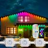 Outdoor Eaves LED Light String Kit 2.4G BEL+WIFI Controller Waterproof High Flashing Eaves Light Decor RGB Light