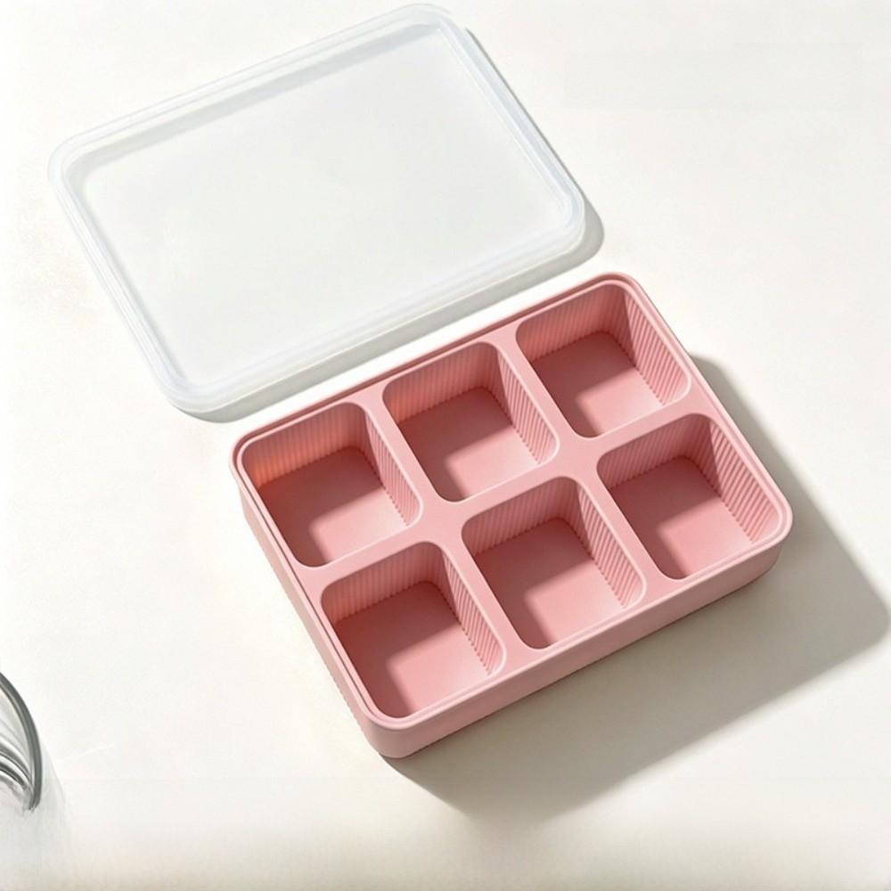 Silicone Ice Cube Tray Removable Lid 6/9 Grids Ice Cube Mold BPA-Free Flexible Chocolate Mold for Cocktail Whiskey